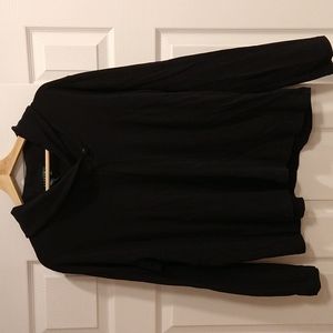 2x black Ralph Lauren  sweater with nice neck button accent